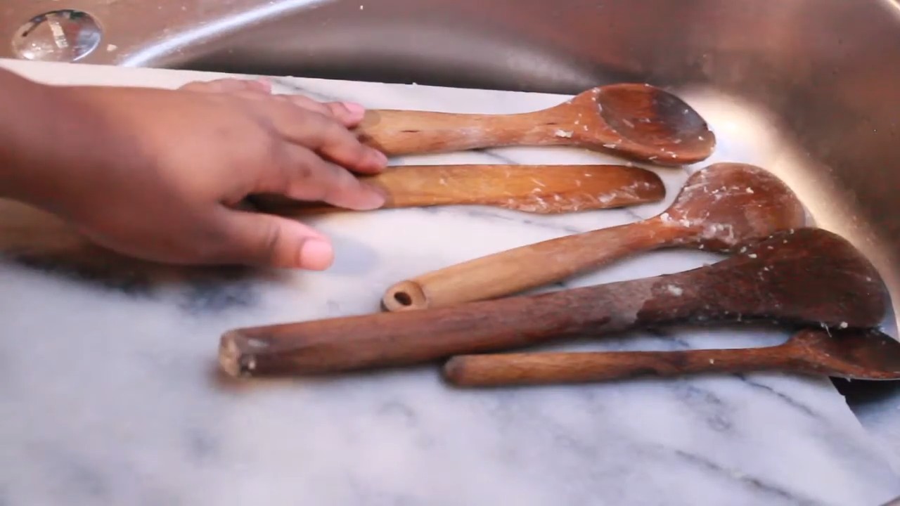 Holzlöffel reinigen Backpulver