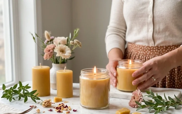 DIY Fall Candles with Essential Oils (7 Recipes)