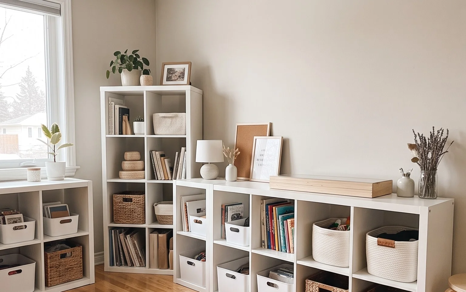 Designing My Ikea Kallax and Alex Craft Room