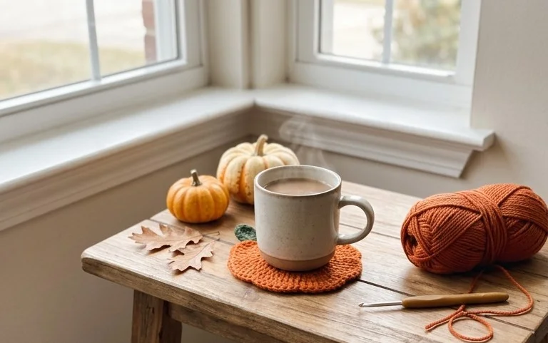 10+ Pumpkin Coasters Crochet Patterns